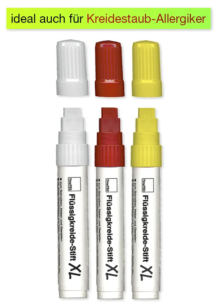 TimeTEX Flüssigkreide-Stift XL Set 3-tlg.