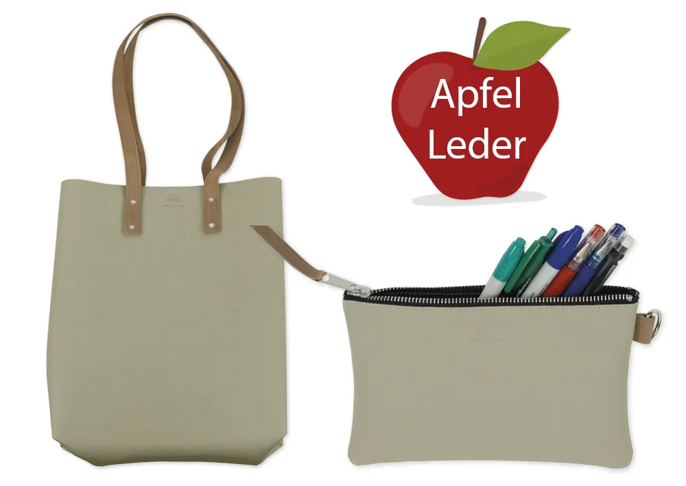 Schultertasche "Mali" aus Apfelleder