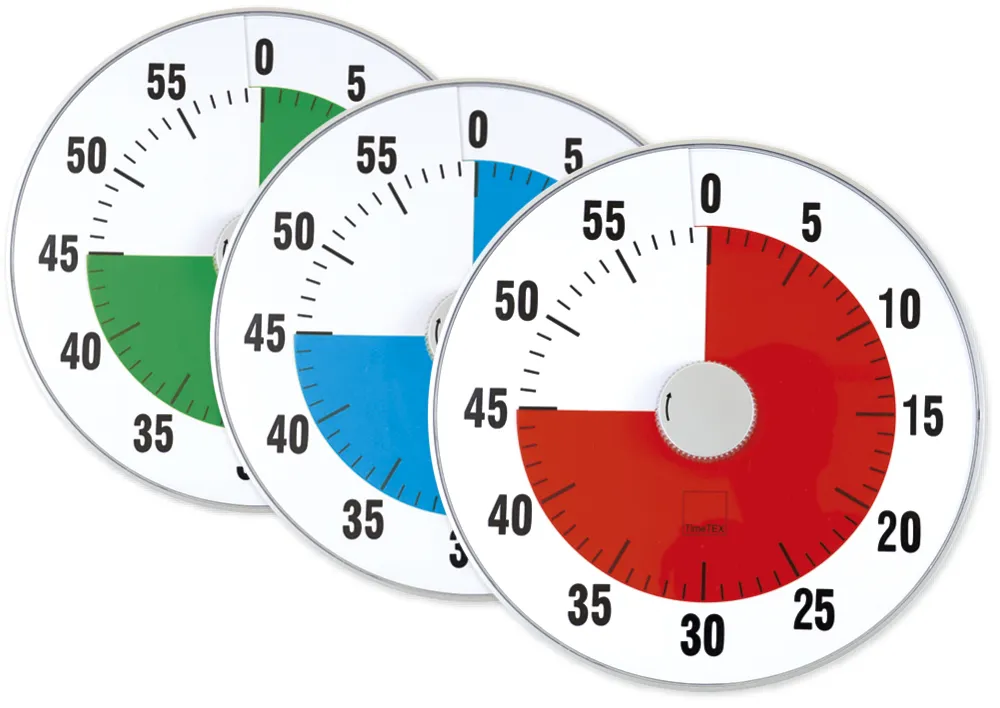 TimeTEX Zeitdauer-Uhr "lautlos" XL, 32 cm ø