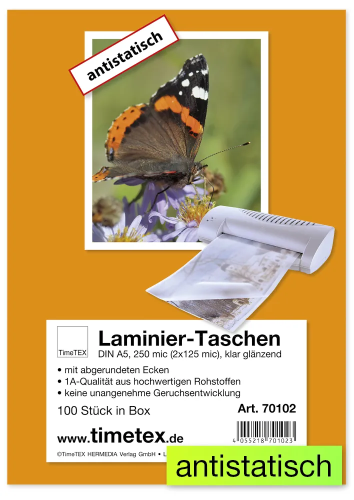 Laminier-Taschen A5 2x80 mic matt, 100 Stück