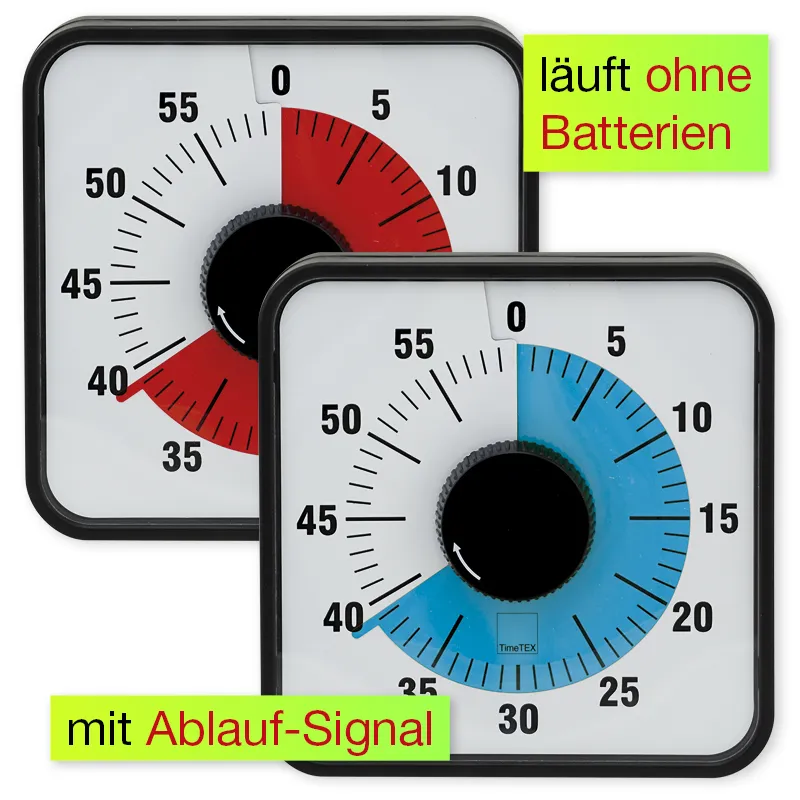 Zeitdauer-Uhr "Automatik" magnetisch, 19x19 cm