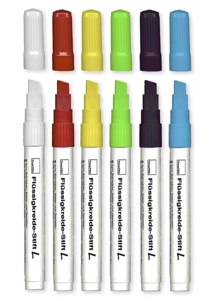 TimeTEX Flüssigkreide-Stift L Set 6-tlg.