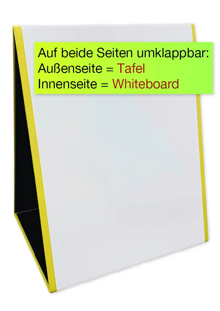 TimeTEX Whiteboard-Tafel "2in1" zum Aufstellen, magnethaftend