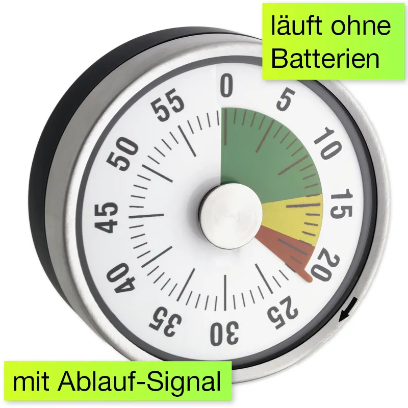 Zeitdauer-Uhr "Automatik" Compact mit Magnet und Ampelscheibe