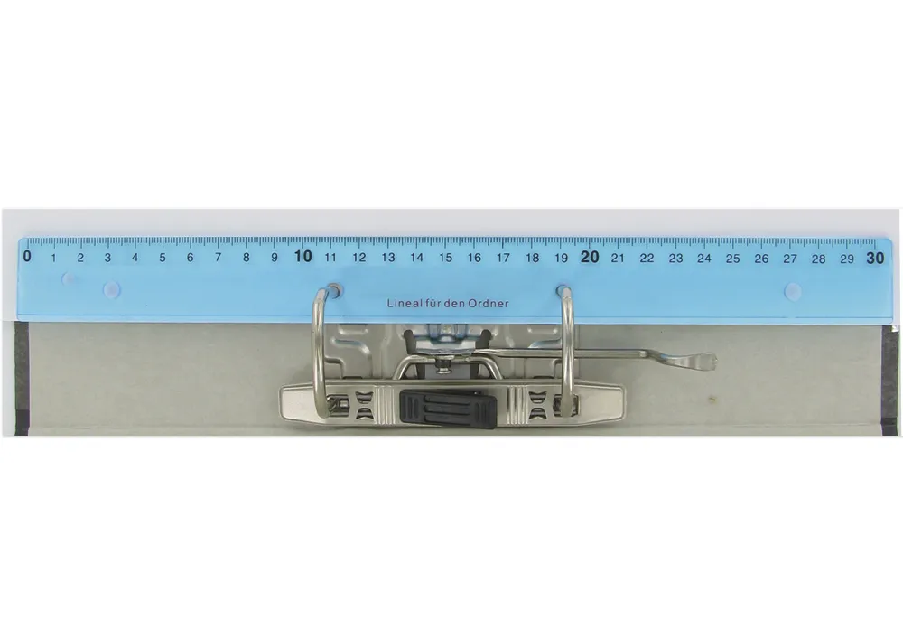 Lineal zum Abheften, 30cm, mit 4fach-Lochung