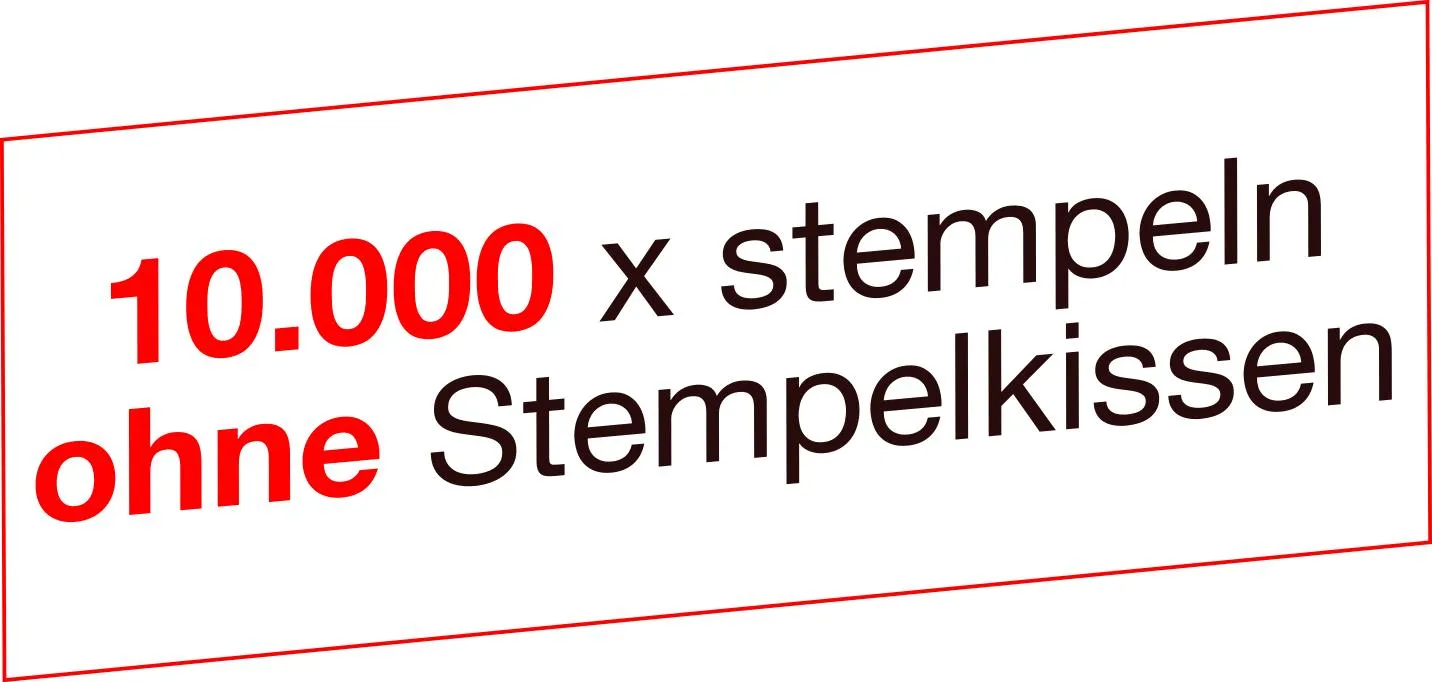 Individual-Siebdruck-Stempel, rechteckig 25x75mm