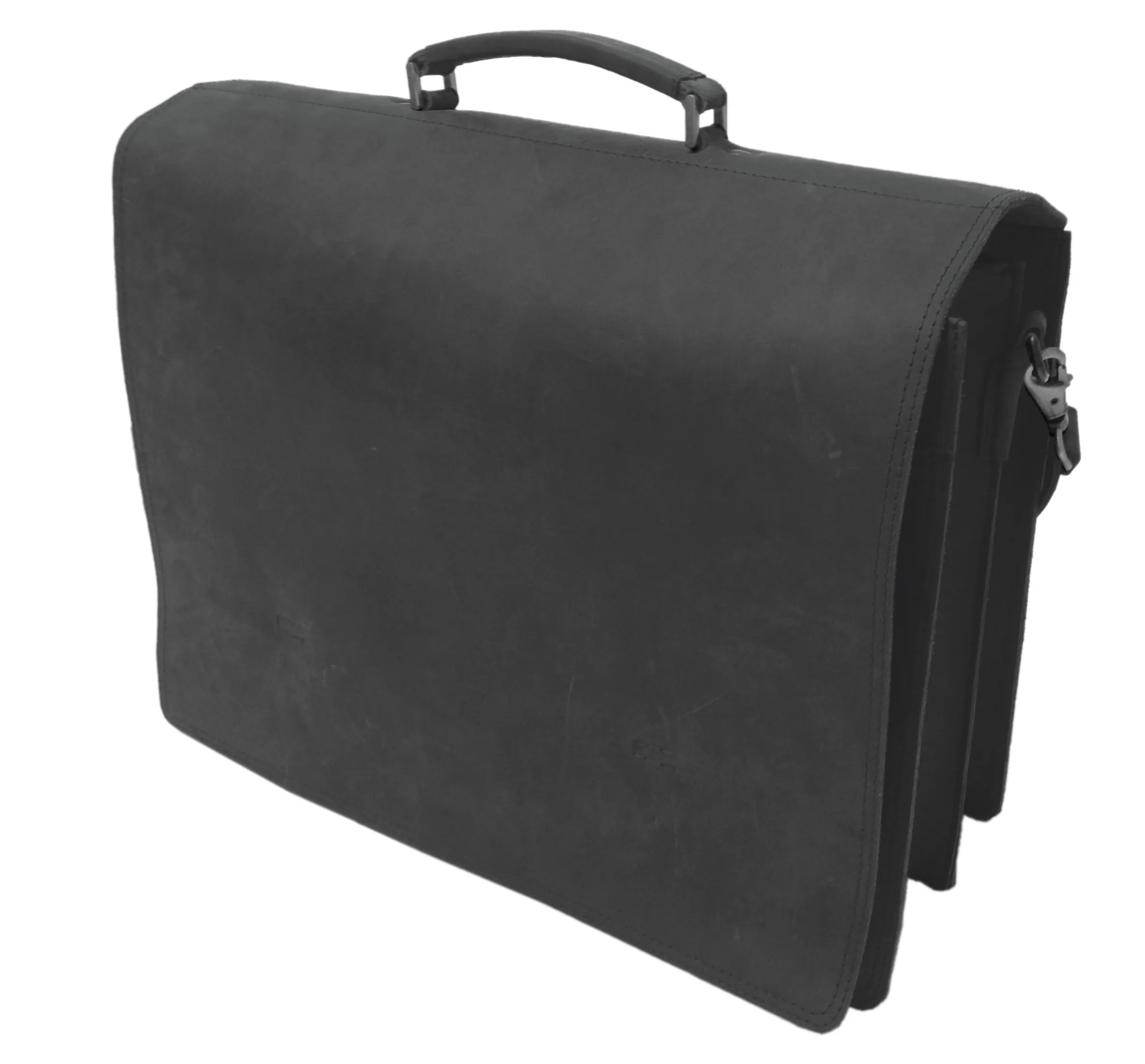 TimeTEX Leder-Tasche "Futura", schwarz, Sattelleder