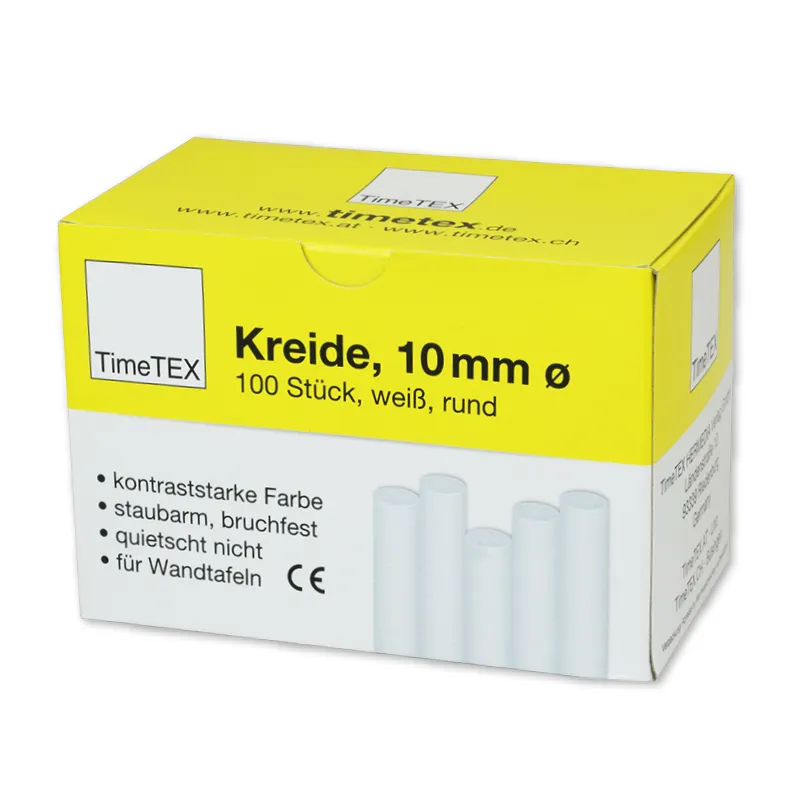 Kreide 10 mm ø, weiß, im 100-er Pack