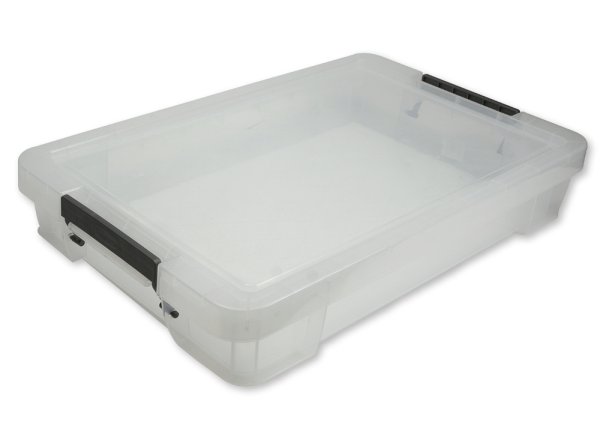 Kunststoff-Box stapelbar, transparent, 12 Liter (A3)