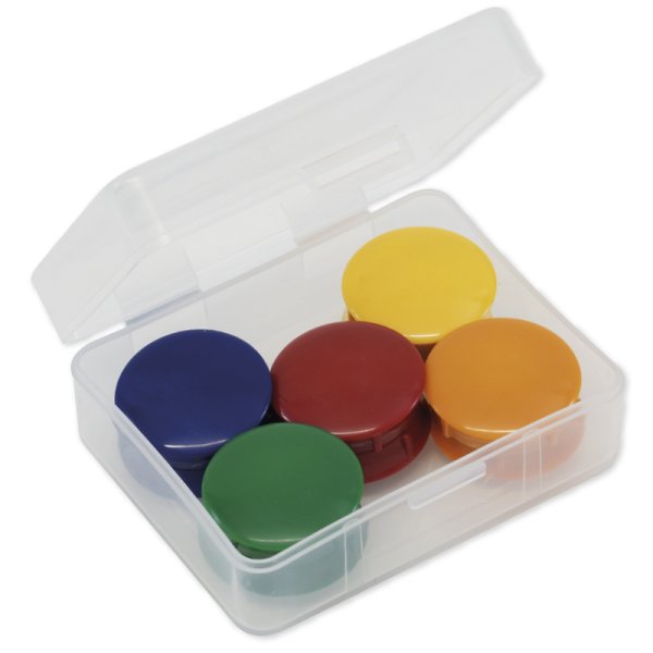 Set Haft-Magnete 27 mm ø in Box, 10-tlg.