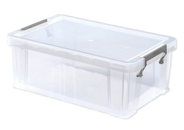 Kunststoff-Box stapelbar, transparent, 10 Liter (A4 XL)