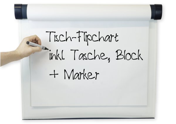 Tisch-Flipchart "Profi" mit Klapp-Ständer und Tasche