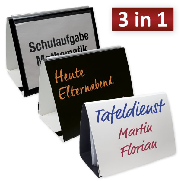 TimeTEX Whiteboard-Tisch-Flipchart A4, ca. 33 x 25 cm