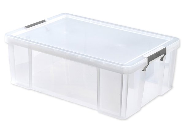 Kunststoff-Box stapelbar, transparent, 51 Liter