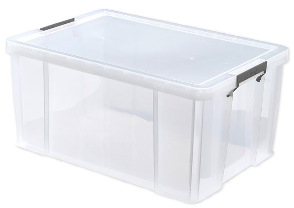 Kunststoff-Box stapelbar, transparent, 70 Liter