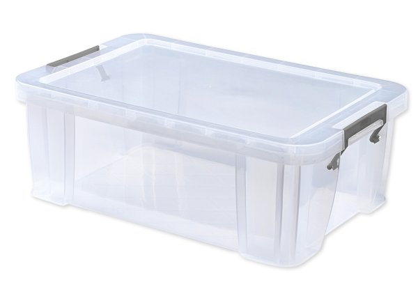 Kunststoff-Box stapelbar, transparent, 15 Liter