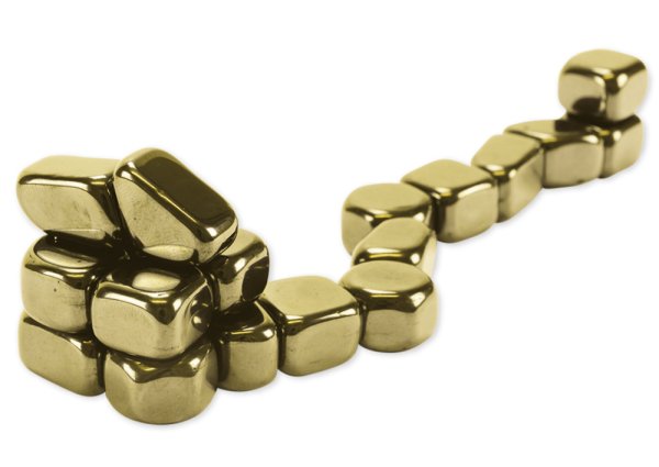 Magnetische Gold-Nuggets, ca. 20 Stück