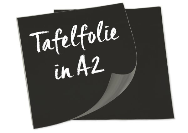 Tafelfolie A2 selbstklebend, schwarz, 2 Stück