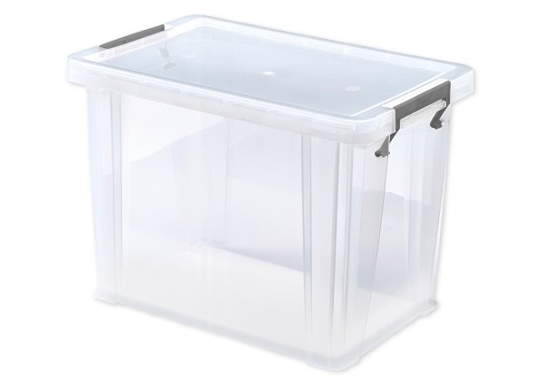 Kunststoff-Box stapelbar, transparent, 18,5 Liter