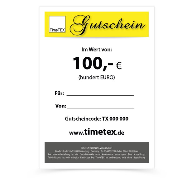 TimeTEX Gutschein 100,00 EUR